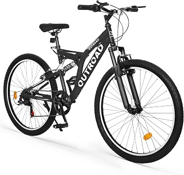 26 Inch Mountain Bike for Adult Men Women, 7 Speed Mountian Bicycle with Dual V Brake Suspension MTB Bicycle, Multiple Colors