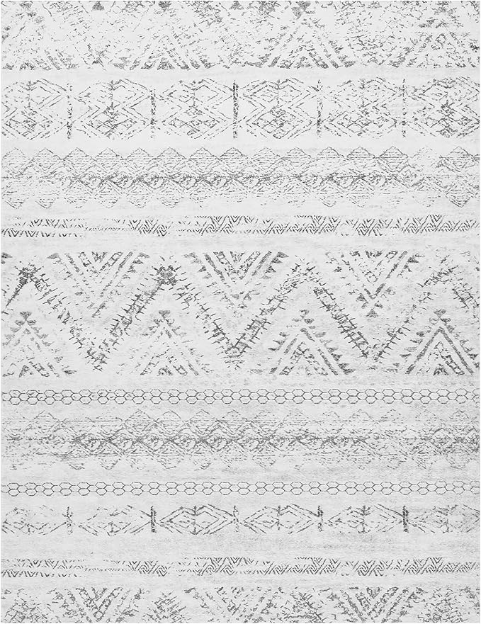 8x10 Large Moroccan Soft Fluffy Geometric Washable Bedroom Rugs