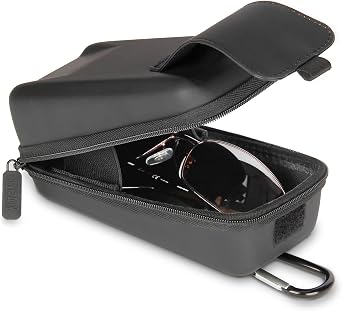 USA Gear Glasses Case - Sunglasses Case/Safety Glasses Case Compatible with Sunglasses, Safety Glasses, Readers, and More
