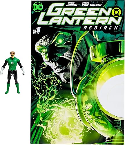 Miniatura 3 de McFarlane Toys - DC Direct - Figura de 3 pulgadas con cómic WV2 - Linterna verde (HAL Jordan)
