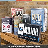 Vista 5 de Nostalgic-Art Retro storage tin box flat, 84.5 oz, First Aid Kit – Gift idea for nostalgia fans, metal can with lid, vintage design