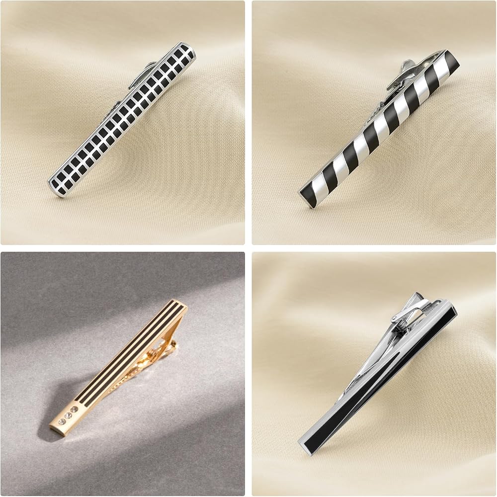 Amazon.com: Wynameleri Classic Tie Bars Clips 8 PCS, Business