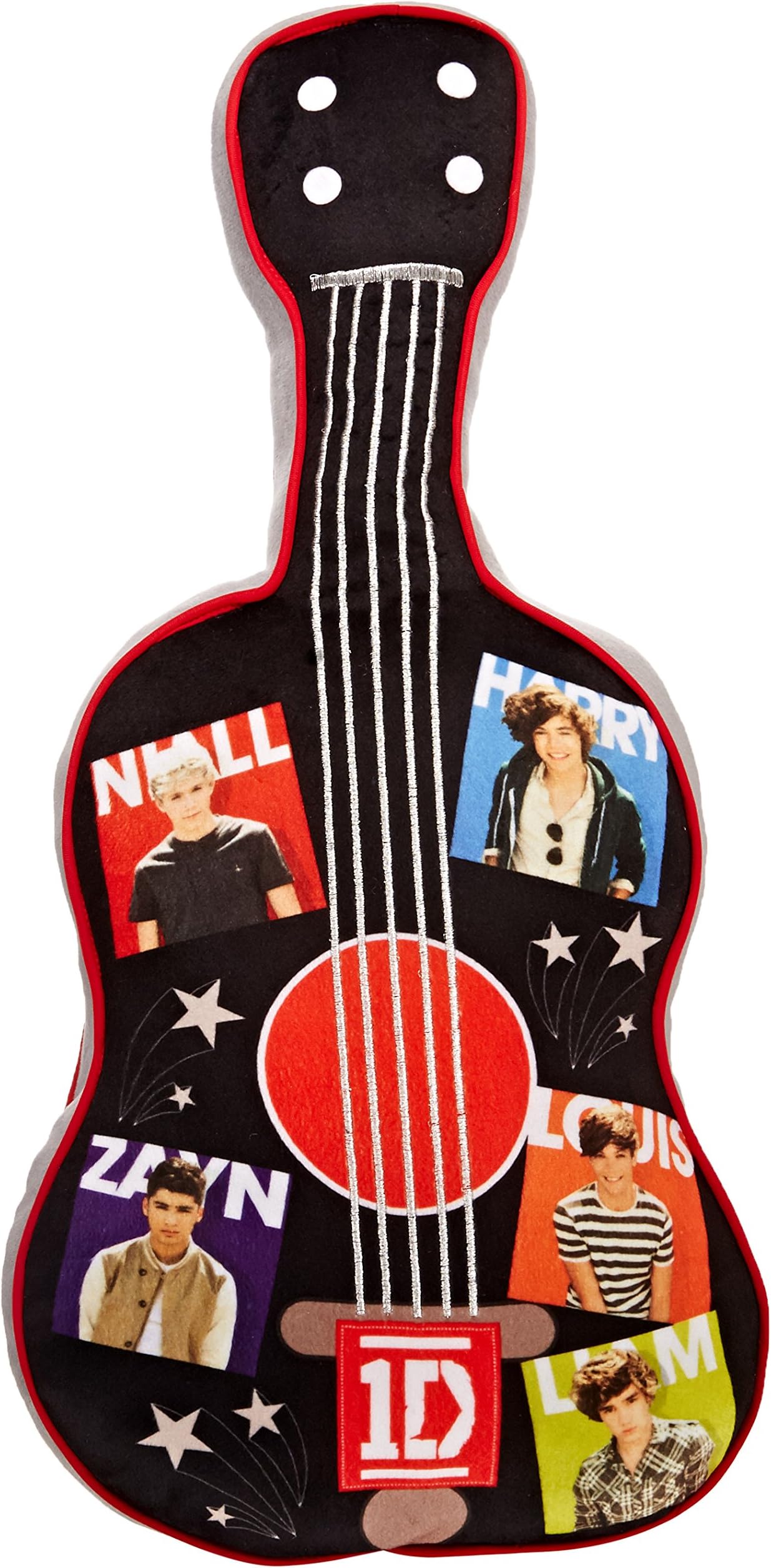 Global Entertainment 1 Direction Guitar Shaped Pillow
