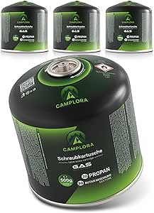 Lot De 6 Cartouches De Gaz à Visser 500 G – Mélange Propane/butane – Raccord EN417 – Pour Réchaud Camping, Lampe à Gaz