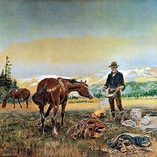 ART.COM Wall Art Print Partners by Charles Marion Russell, 16" x 16"