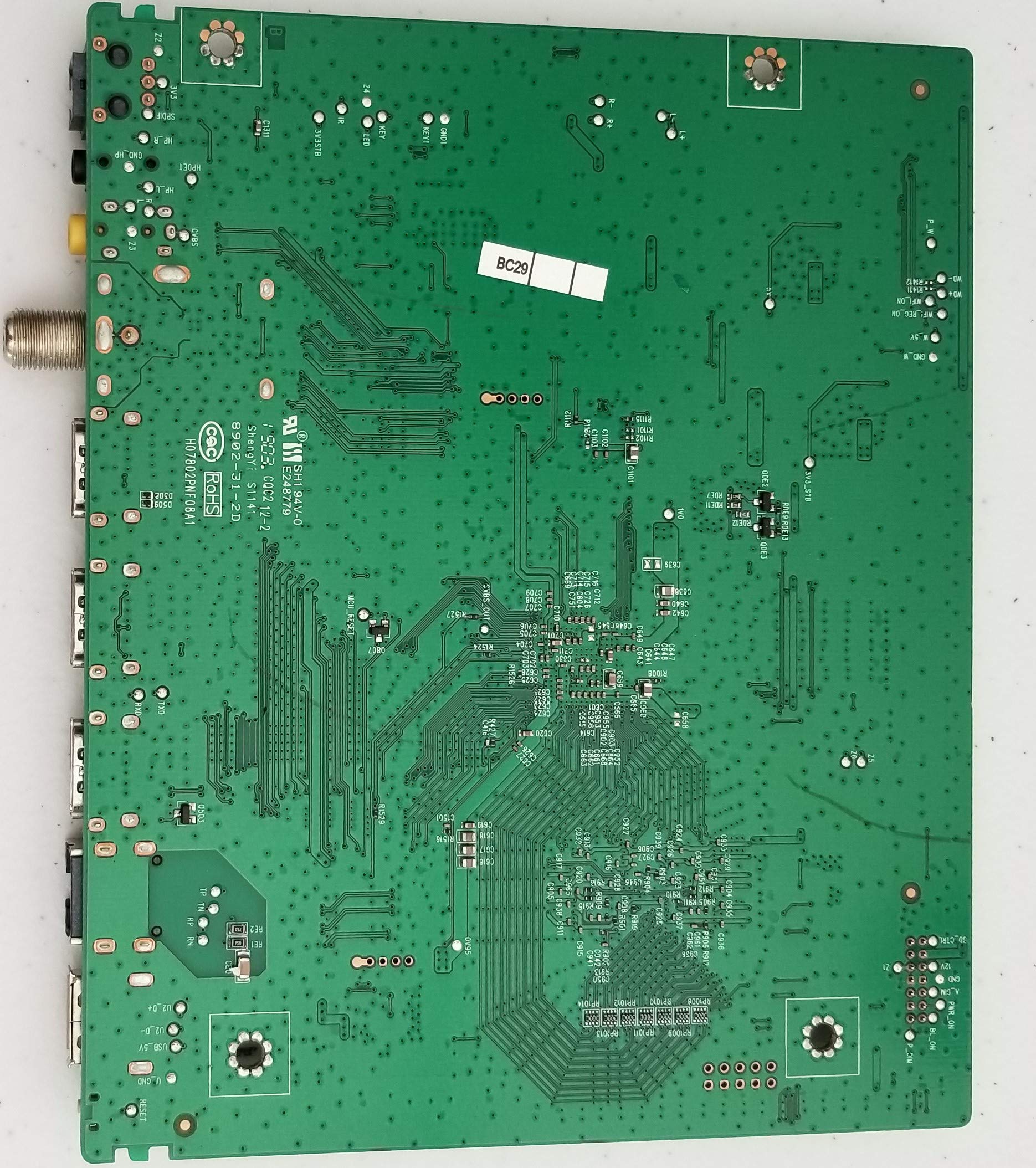 LT TV PARTS, LLC (08-SS55TML-LC324AA, 08-MST1003-MA200AA, 08-AU55CUN-OC402AA, 08-MST1003-MA200AA, or 08-MST1003-MA300AA) 55-Inch Mini ITX Motherboard for TCL 55S421 S/N: 1901G, 1903G or 1905G