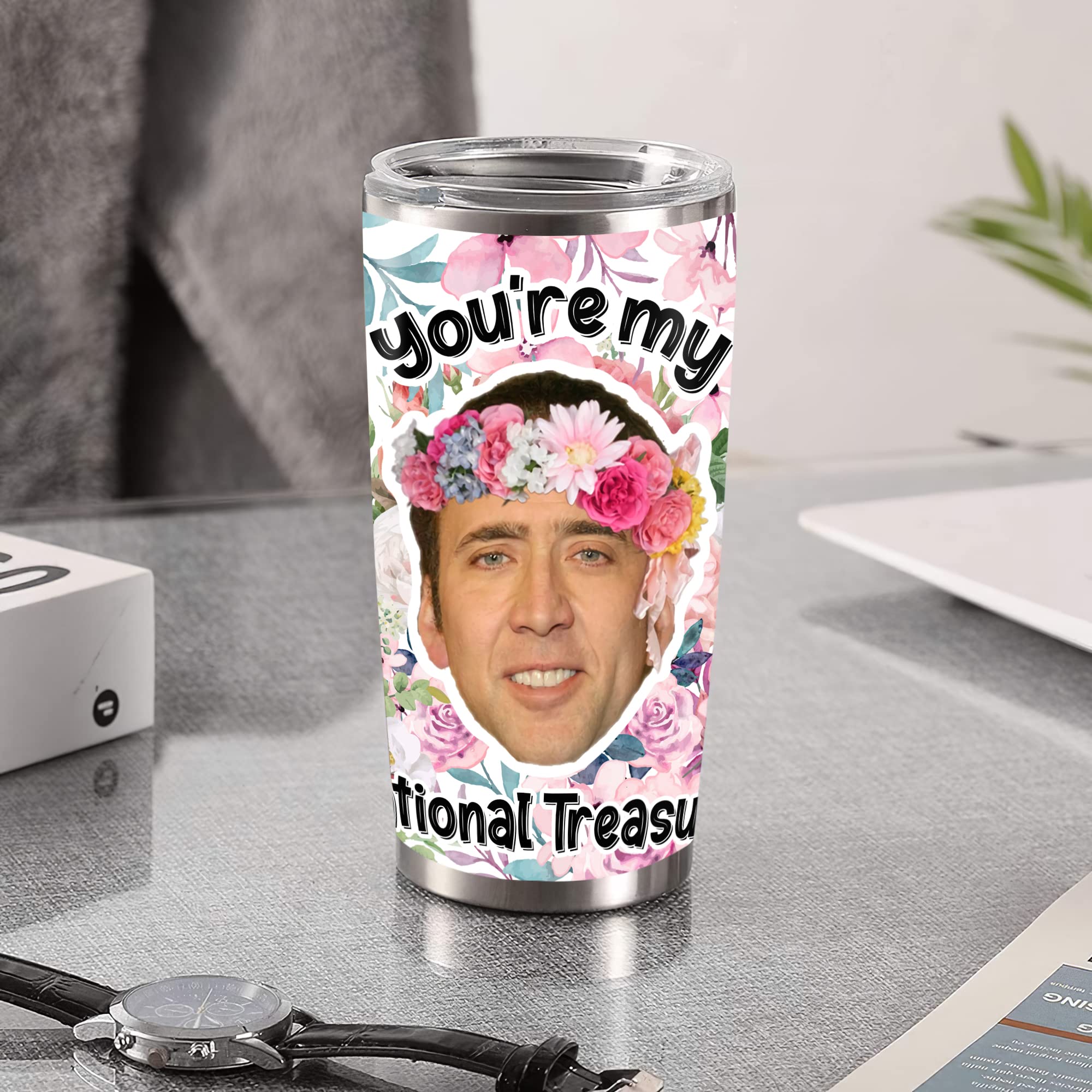 Nicolas Cage You're My National Treasure Mug Transparent PNG...