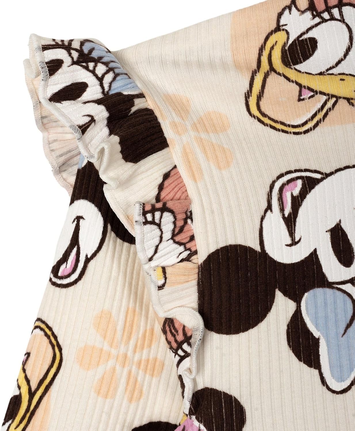 Disney Girls' Ribbed Long Sleeve Tee and Pants Set for Baby & Kids image 4