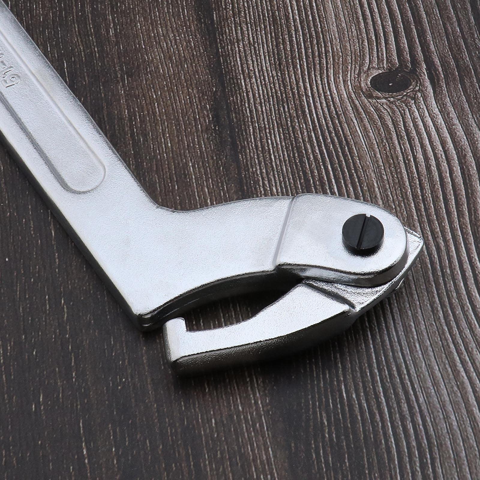 The Lord of the Tools 51-121 mm - Llave inglesa ajustable con gancho en C cromado vanadio