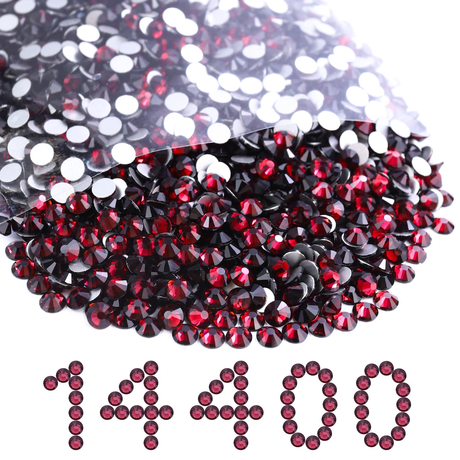 14400PCS Purple Flatback SS16 Rhinestones Bulk(3.8-4.0mm)