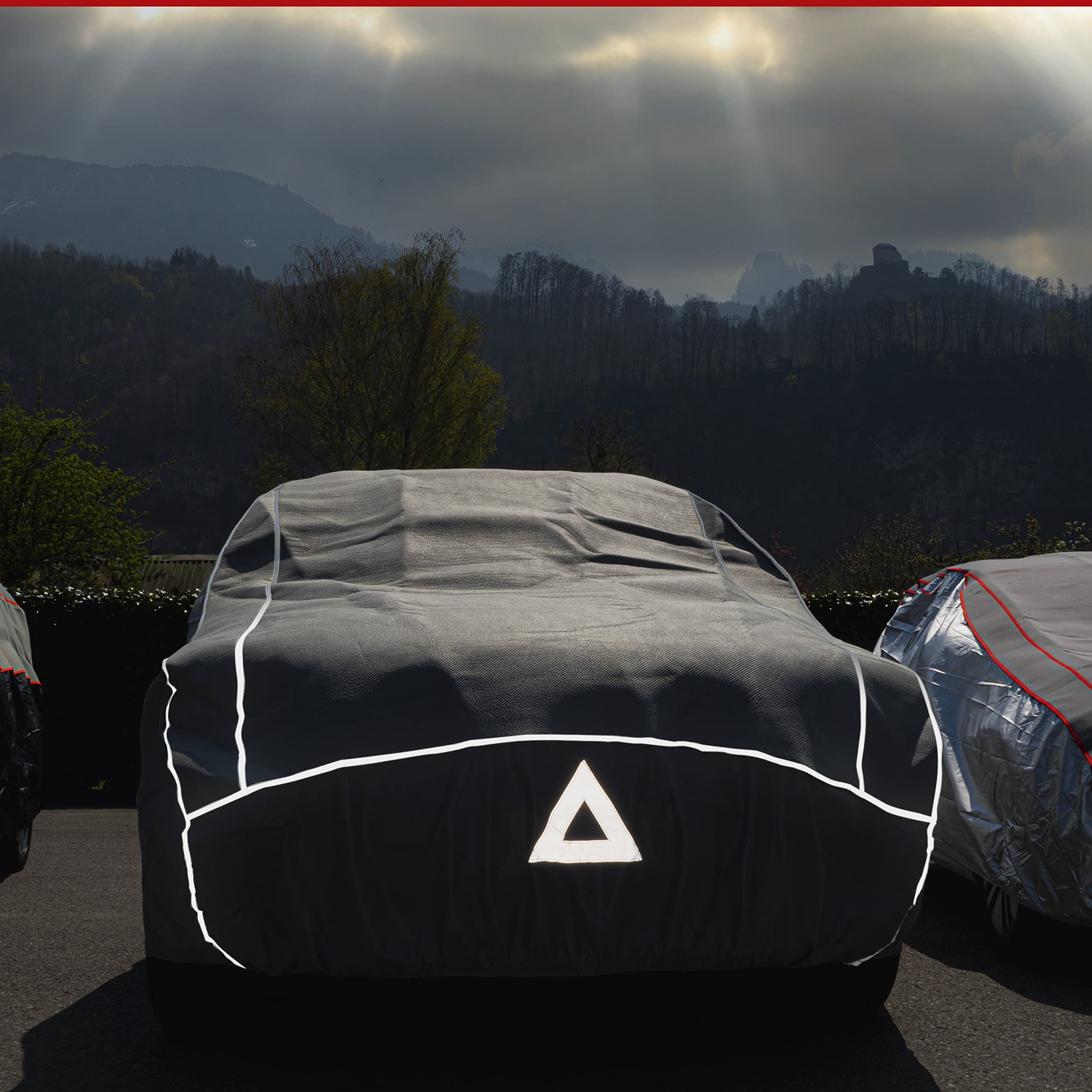 WALSER Premium telo antigrandine per auto Hybrid UV Protect, prodotto Molto Buono* telo copriauto impermeabile e traspirante, certificato dal TÜV Austria* copertura per auto antigrandine Misura 3