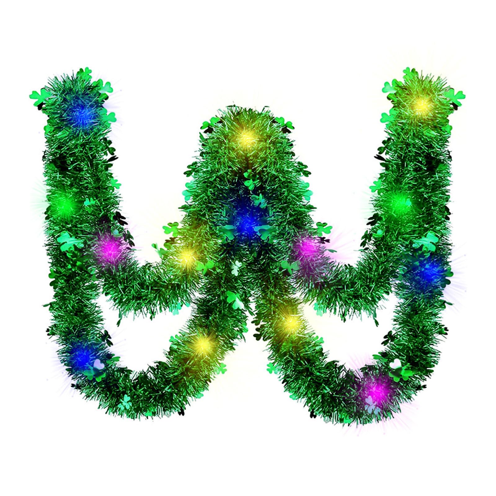 Shamrock Color Strips Patrick Day Hanging Pendant Decor for Holiday Decoration Irish Festival Decorative Wool Strips Irish Festival Decor