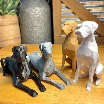 Great Dane Figurine, Great Dane Gifts, Great Dane Ornament, Great Dane Cake Topper, Great Dane Gift, Great Dane Owner, Gift for Great Dane 3" As Shown, Sitting, Black