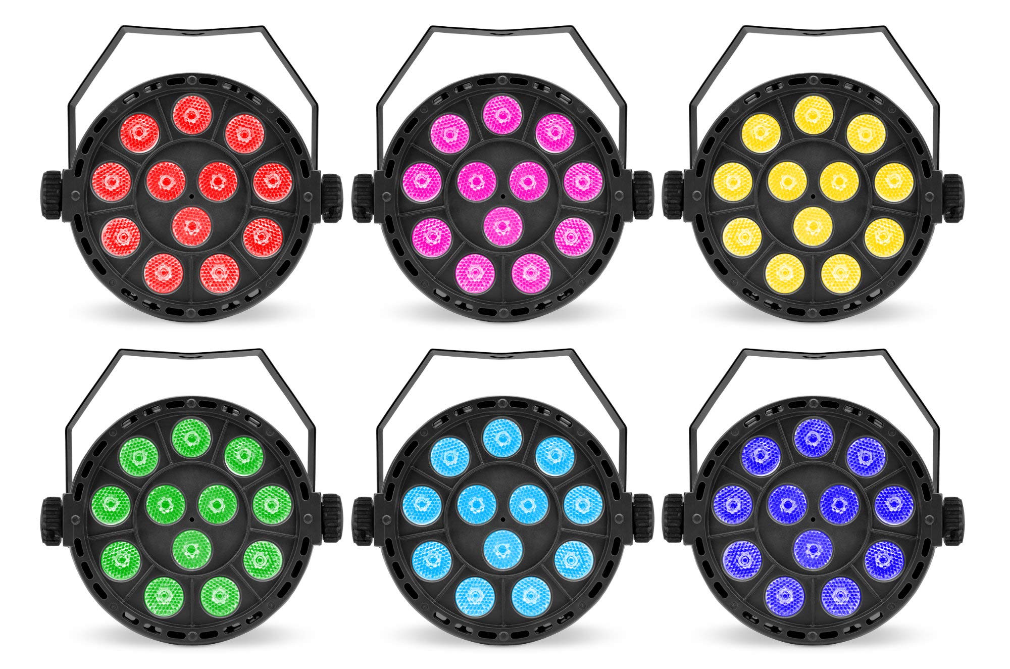 Showlite SPS-120-DMX LED Party Spot - RGB Lichteffekt mit 36 Watt - 17° Abstrahlwinkel - Standalone- oder DMX-Betrieb möglich - Viele Automatik- und Musikprogramme inkl. Strobe-Effekt