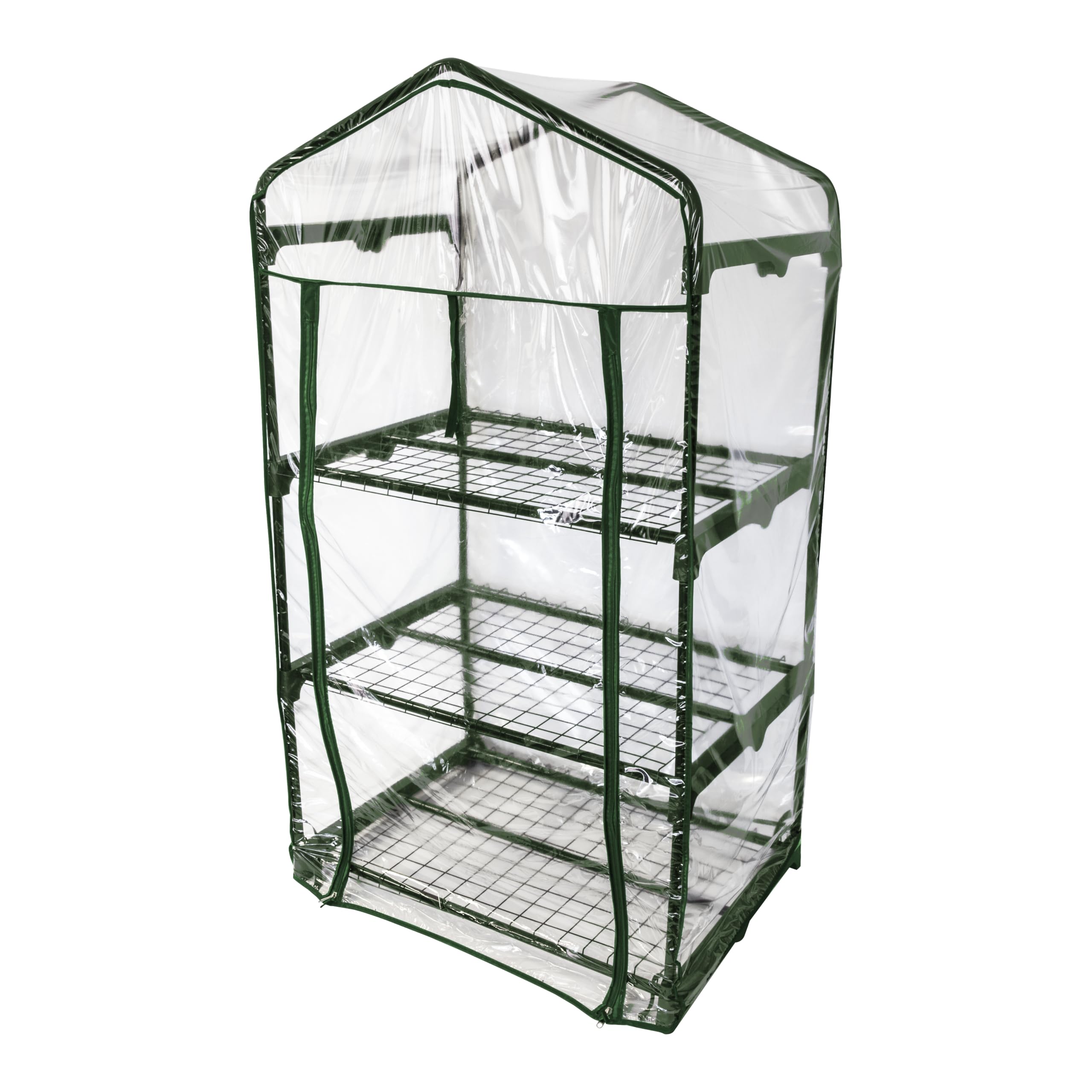 Windhager Balkon Frühbeet Folien-Gewächshaus für Kräuter, Tomaten & Co 68x49x128cm transparent