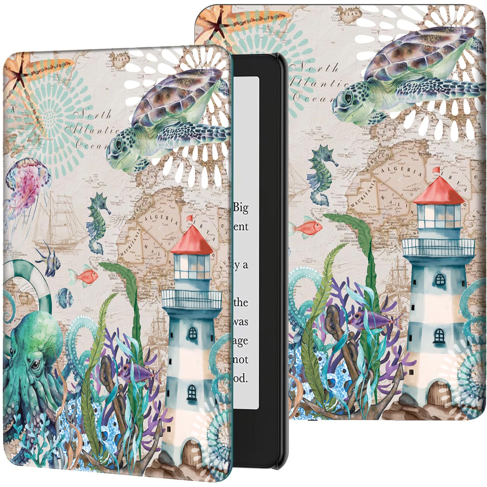 Housse étanche Kindle 10e Génération 2019 - Cuir Silicone, Réveil Automatique Magnétique, Protection 360° | Compatible Modèles G0910L Et G090WH, écran 6 Pouces - 3
