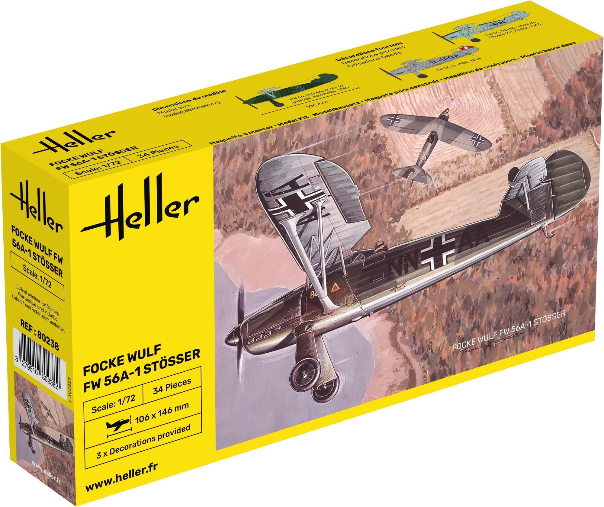 Heller HEL80238 Model Kit, Various