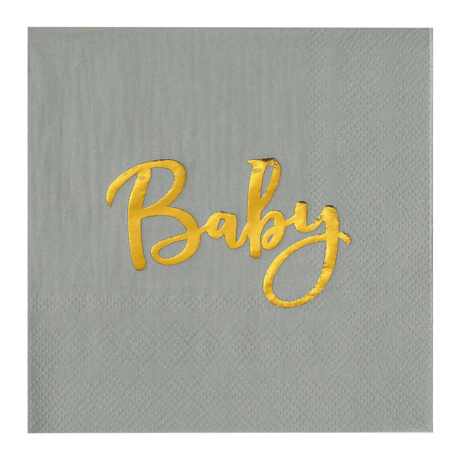 Servietten Grau Gold Happy Birthday Servietten Hochzeit Kindergeburtstag Cocktailservietten Party Geburtstagsservietten Servierten Disposable Napkins Pack of 20(33x33cm)