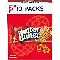 Vista 21 de NUTTER BUTTER Galletas Sándwich de Mantequilla de Maní, Tamaño King, 10 Paquetes de Bocadillos de 3.5 oz