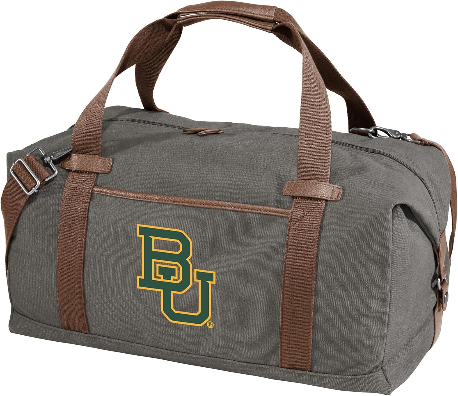 Baylor University Duffel Bag - Carryon, Overnight Travel Bag, Rich Canvas Fabric For BU Bears Fans and Alumni