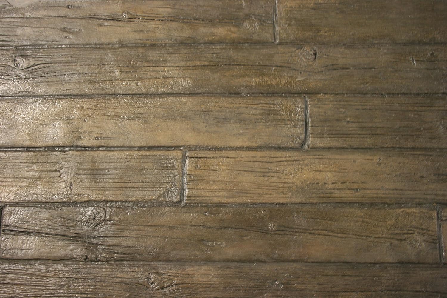Weatherwood Plank Concrete Stamp Single by Walttools | Realistic Hardwood Slabs, Sturdy Polyurethane Texturing Mat, Decorative Lumber Detail (Yellow, 11" x 6')