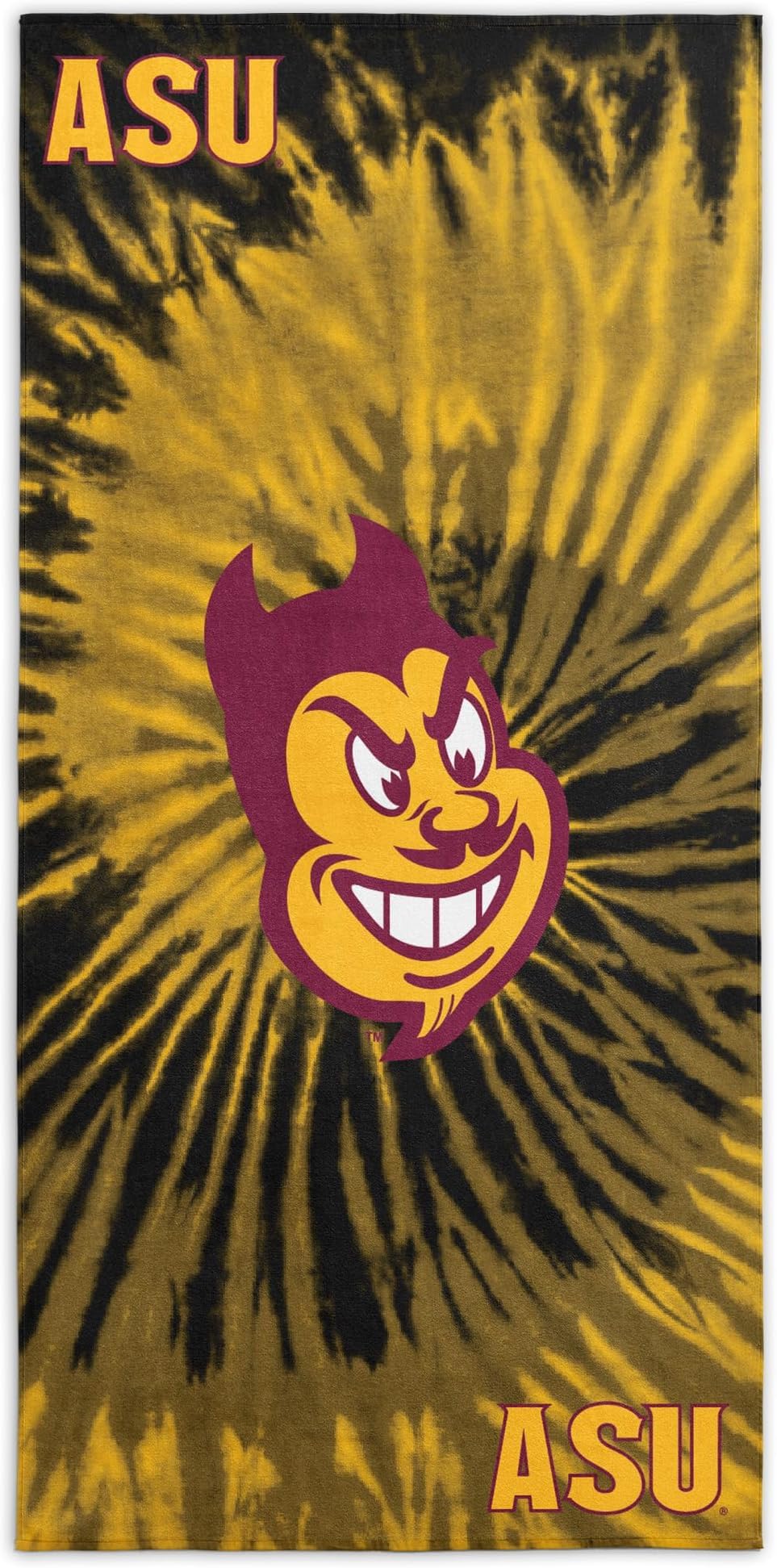 Northwest NCAA Arizona State Sun Devils Unisex-Adult Beach Towel, Psychedelic, 30" x 60" (Pack of 6)