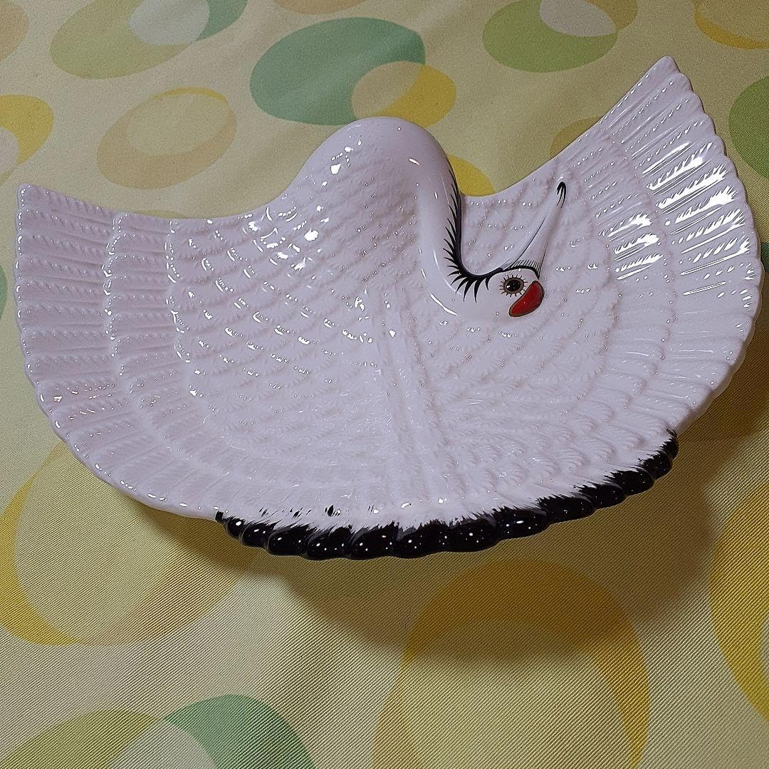 京焼 瑞香作 鶴形皿 割引❗️《R》 京焼 瑞香作 三