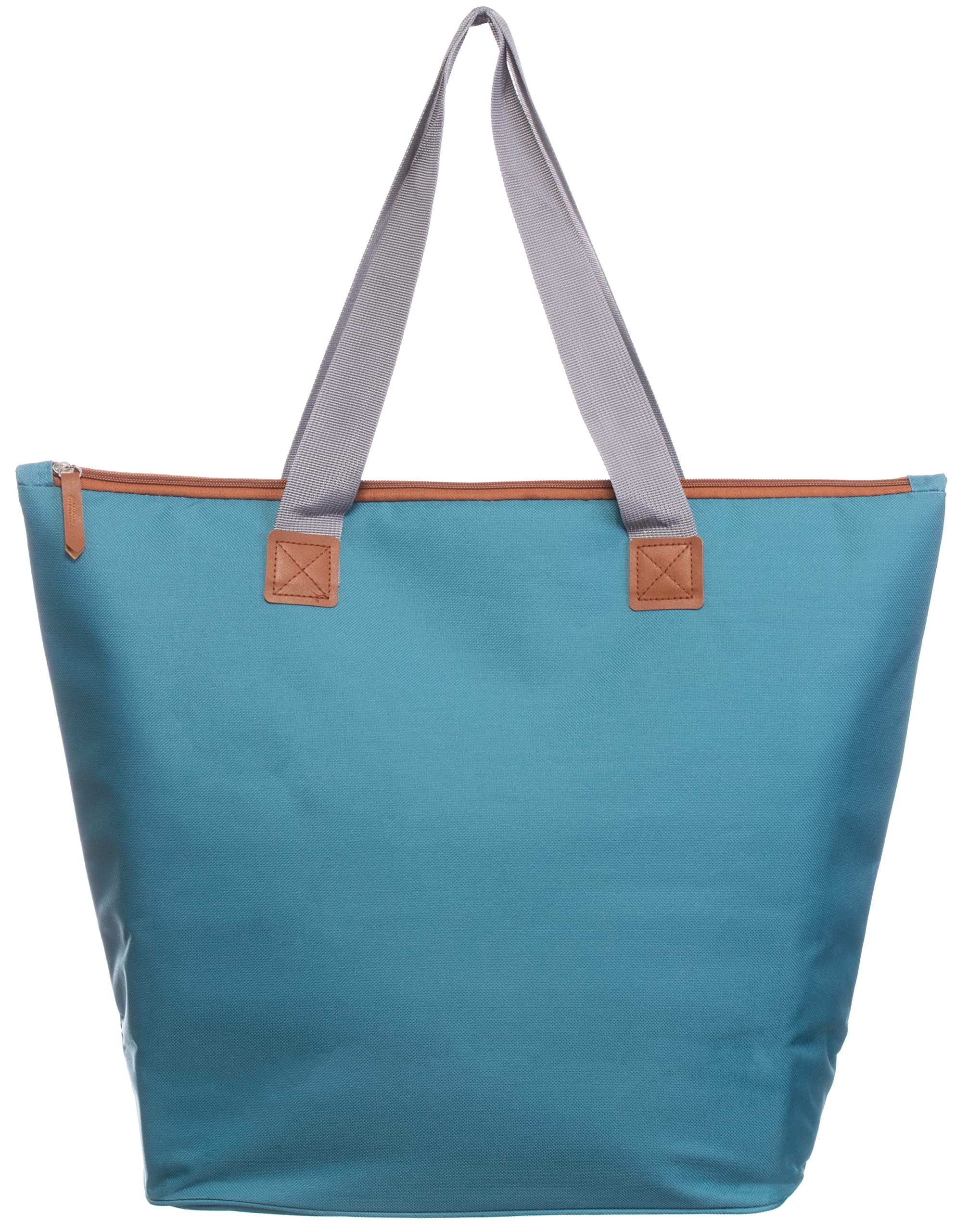Brandsseller Borsa termica da spiaggia, ca. 40 x 50 x 20 cm, pieghevole, con chiusura lampo, borsa termica da picnic, borsa per la spesa