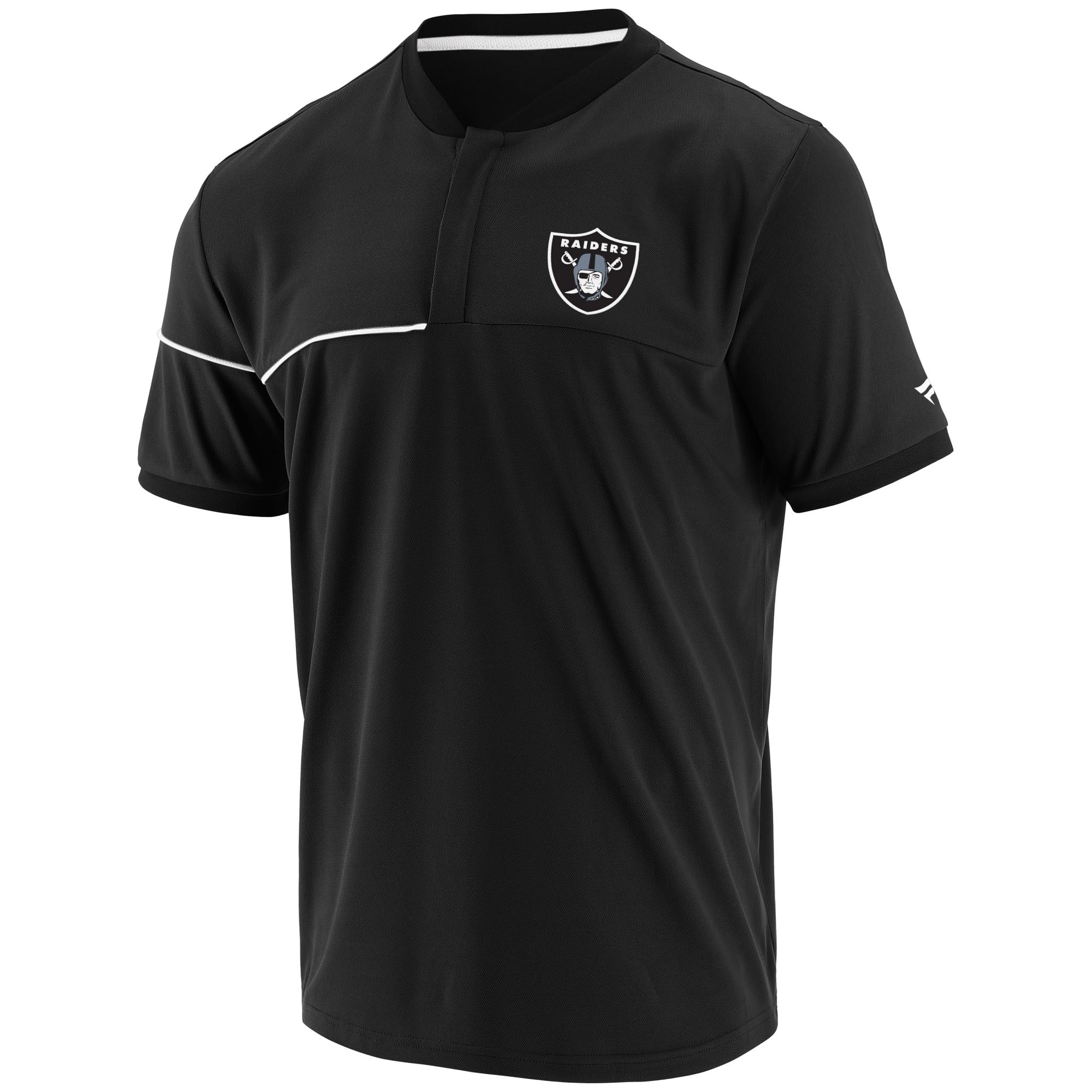 Fanatics Unisex Black Nfl Las Vegas Raiders Polo Shirt Prime L