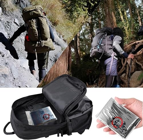 Miniatura 6 de Paquete de 6 películas grandes de Mylar reflectantes plateadas, 51 x 82 pulgadas, alta reflectancia, mantiene el calor, aumenta eficazmente el