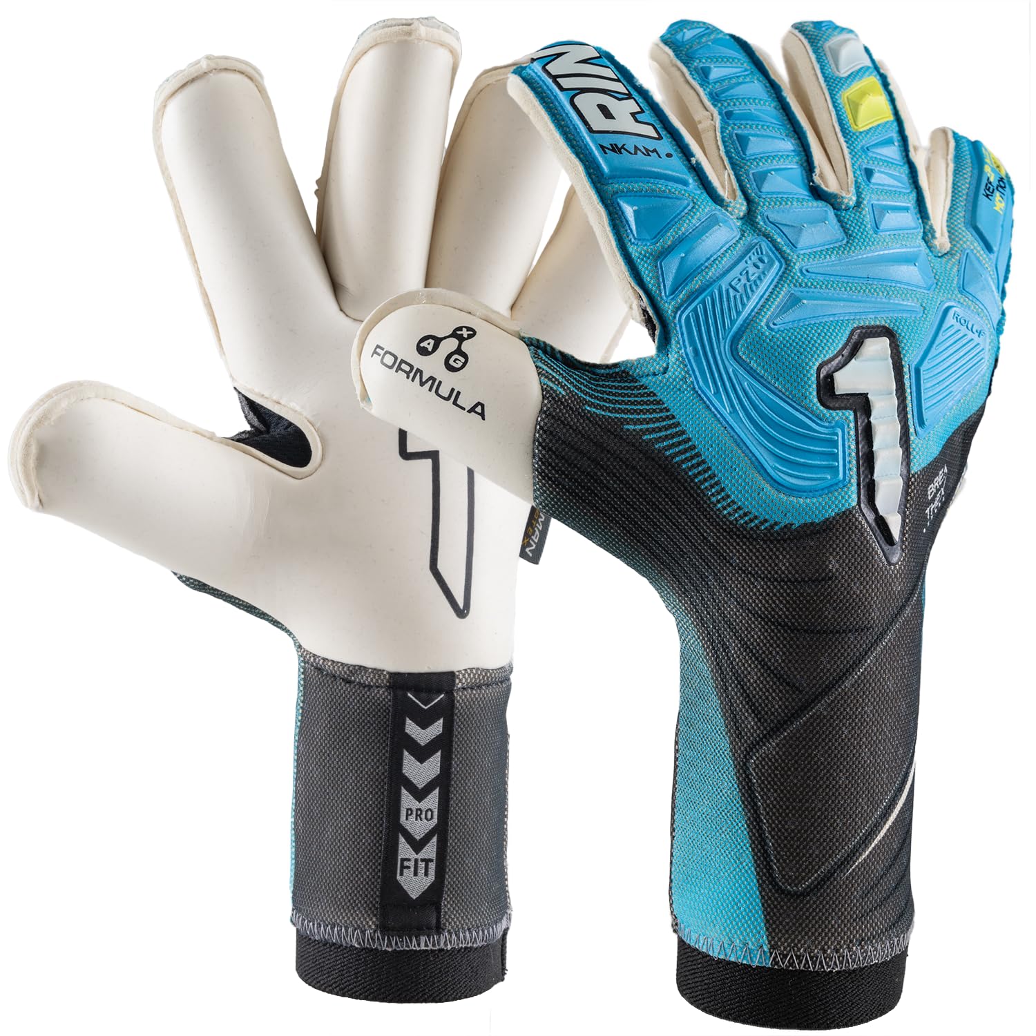 Rinat NKAM Pro Goalkeeper Gloves Football Adult Blue Unisex Size 11