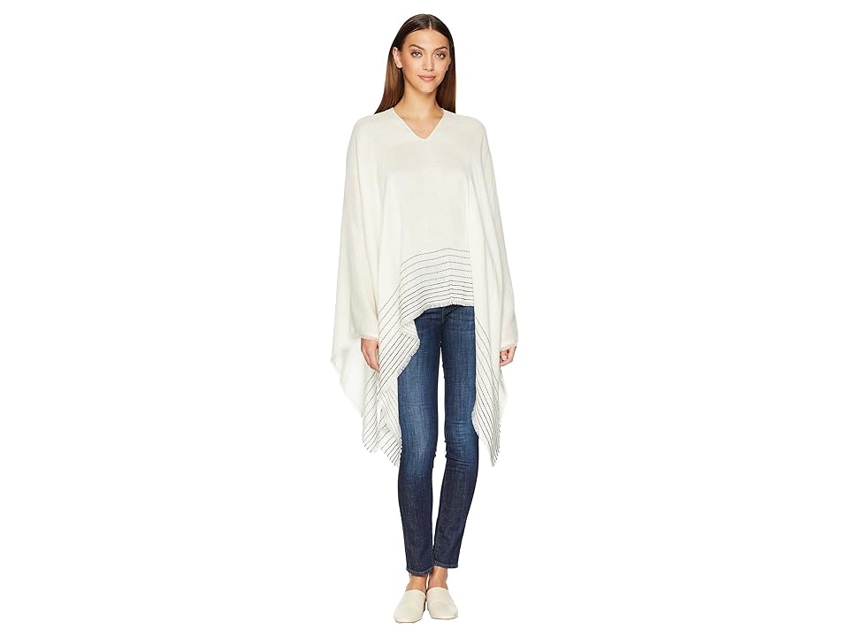 

rag & bone Corded Stripe Poncho (Ivory Multi) Women's Clothing