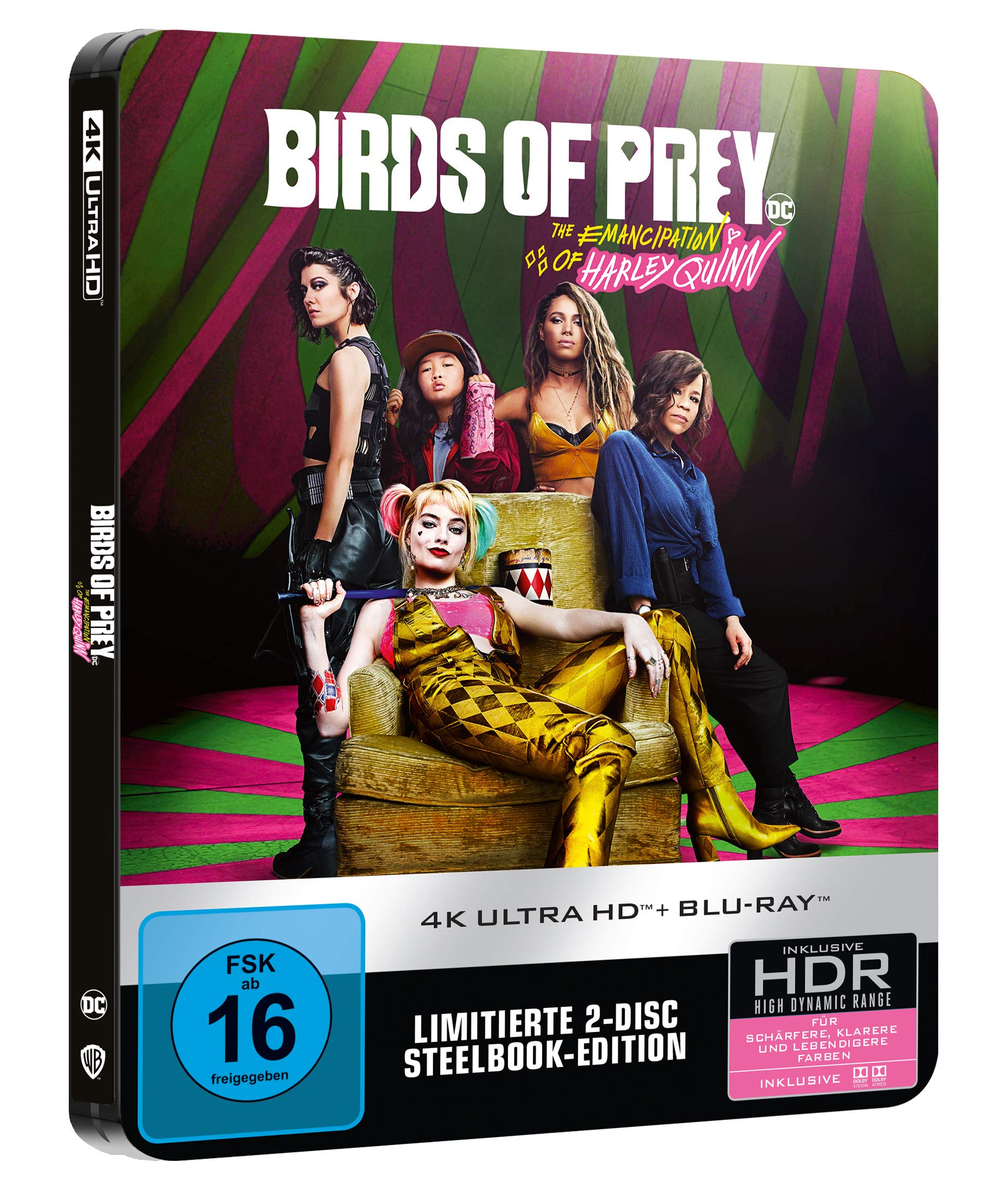 Birds of Prey - The Emancipation of Harley Quinn - Limitierte 2-Disc Steelbook Edition (4K Ultra-HD) (+ Blu-ray 2D) [Alemania] [Blu-ray]