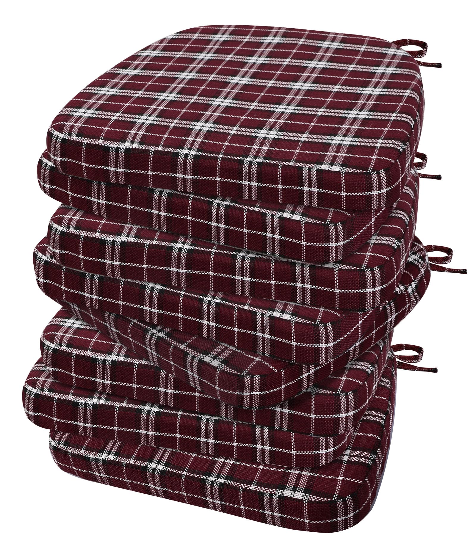 AAAAAcessories Chair Cushions for Dining Chairs, 17 x 16 x 2 in, Set of 8