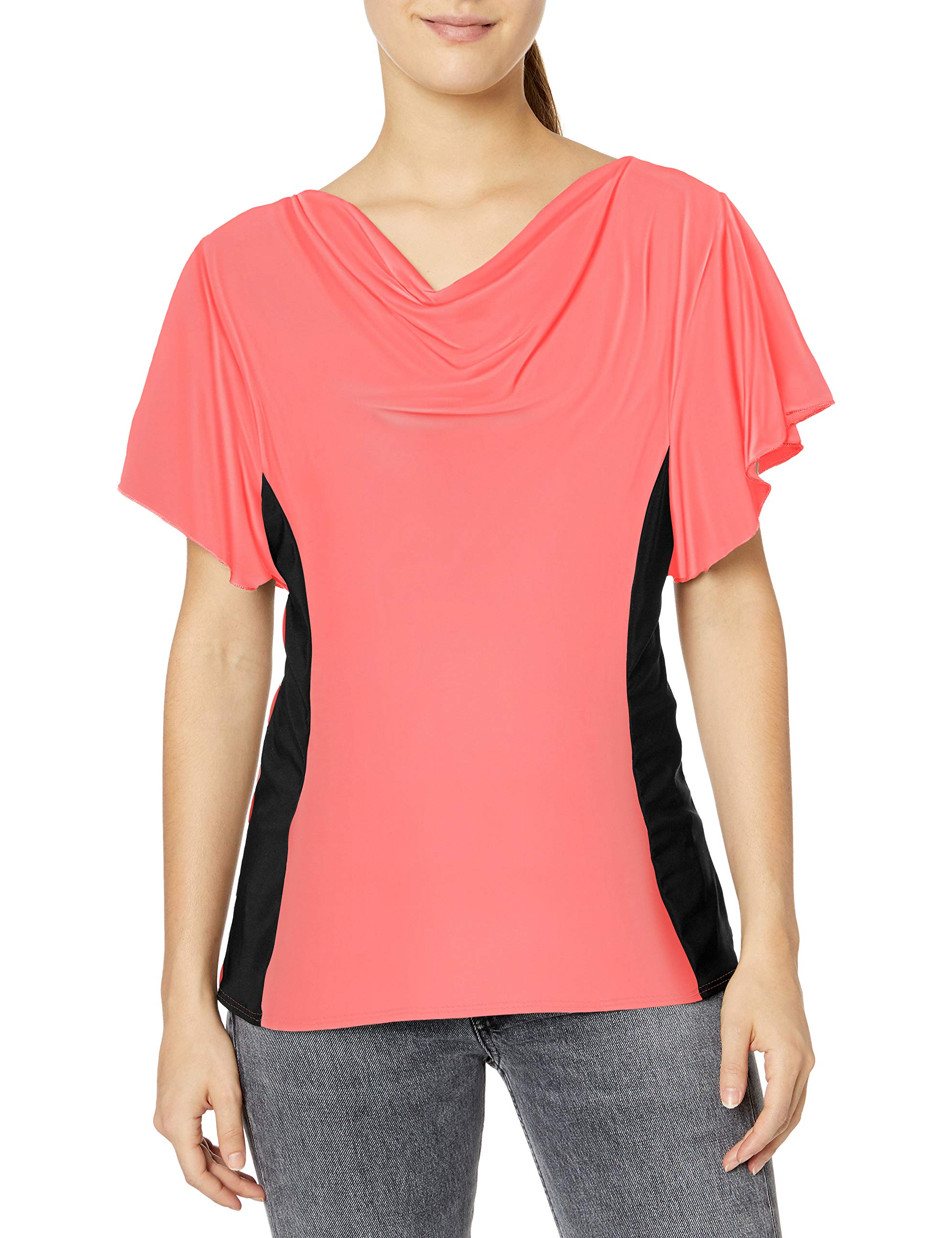 Star Vixenwomens Flutter Sleeve Slimming Top Blouse