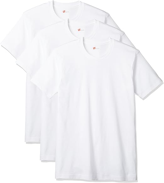 Amazon ヘインズ Tシャツ 3枚組 綿100 柔らかい肌触り赤パック丸首半袖3p赤ラベルクルーネックtシャツ Hm2135g メンズ Tシャツ カットソー 通販