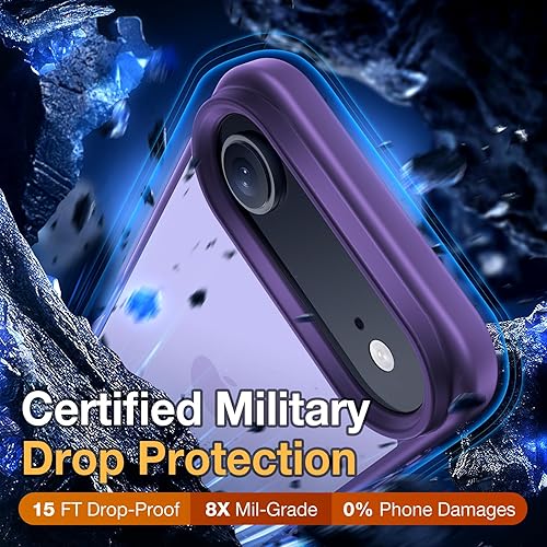 Miniatura 679 de Funda para iPhone 12, a prueba de golpes, para iPhone 12 Pro, protección contra caídas de grado militar, parte trasera dura, delgada, translúcida