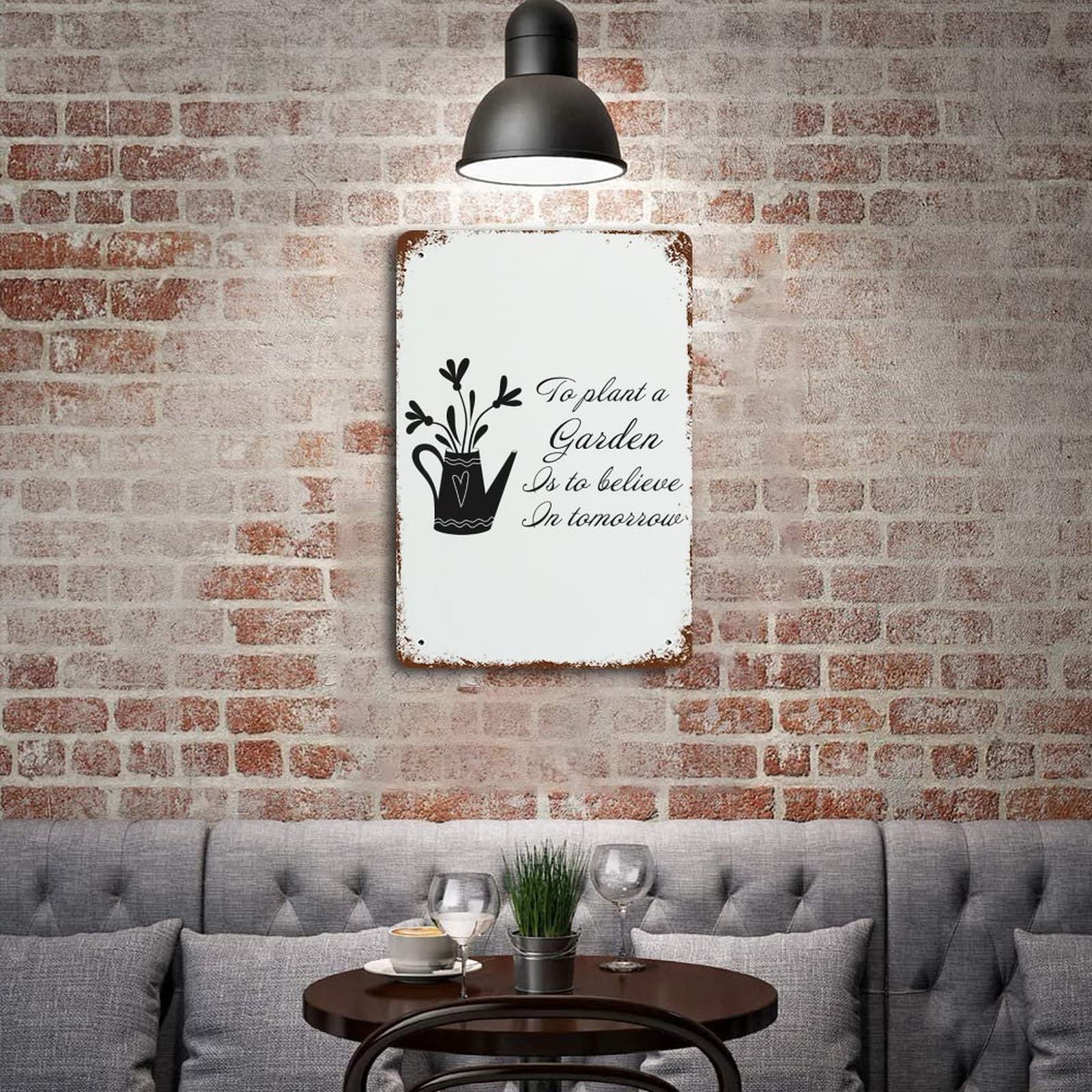 Cartel De Metal Para Jardín, Decoración De Pared That's What I Do I Grow Stuff And I Know Things Accesorios De Gato Negro Para Fondo Del Hogar, 8 X 12 Pulgadas