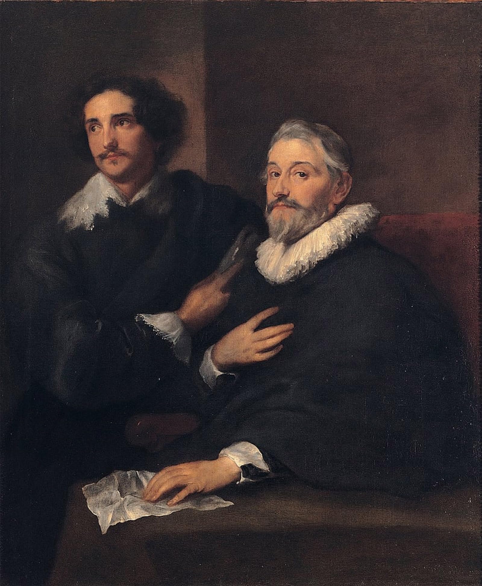 POSTERIIk Famous Animal Posters Vintage Picture Portrait of the Brothers De Wael by Anthony Van Dyck Modern Wall Decor for Home Decor 60x90cm