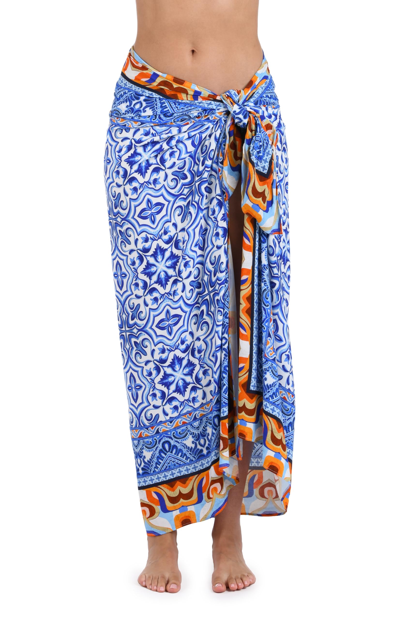 La Blanca Womens Pareo Wrap Swimsuit Cover Up