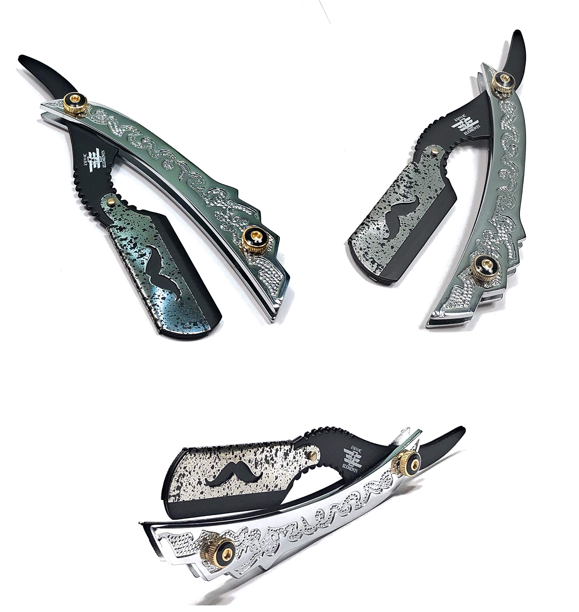 Silver Dipped Quality Design Mens Edge Cutting Razor For Profession & Barber Use