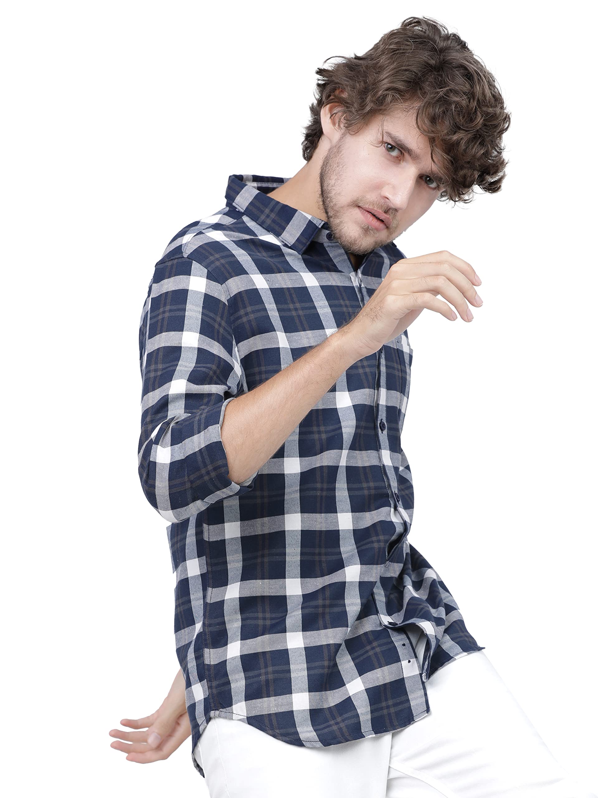 KETCHMen Slim Fit Checked Full Sleeve Shirt