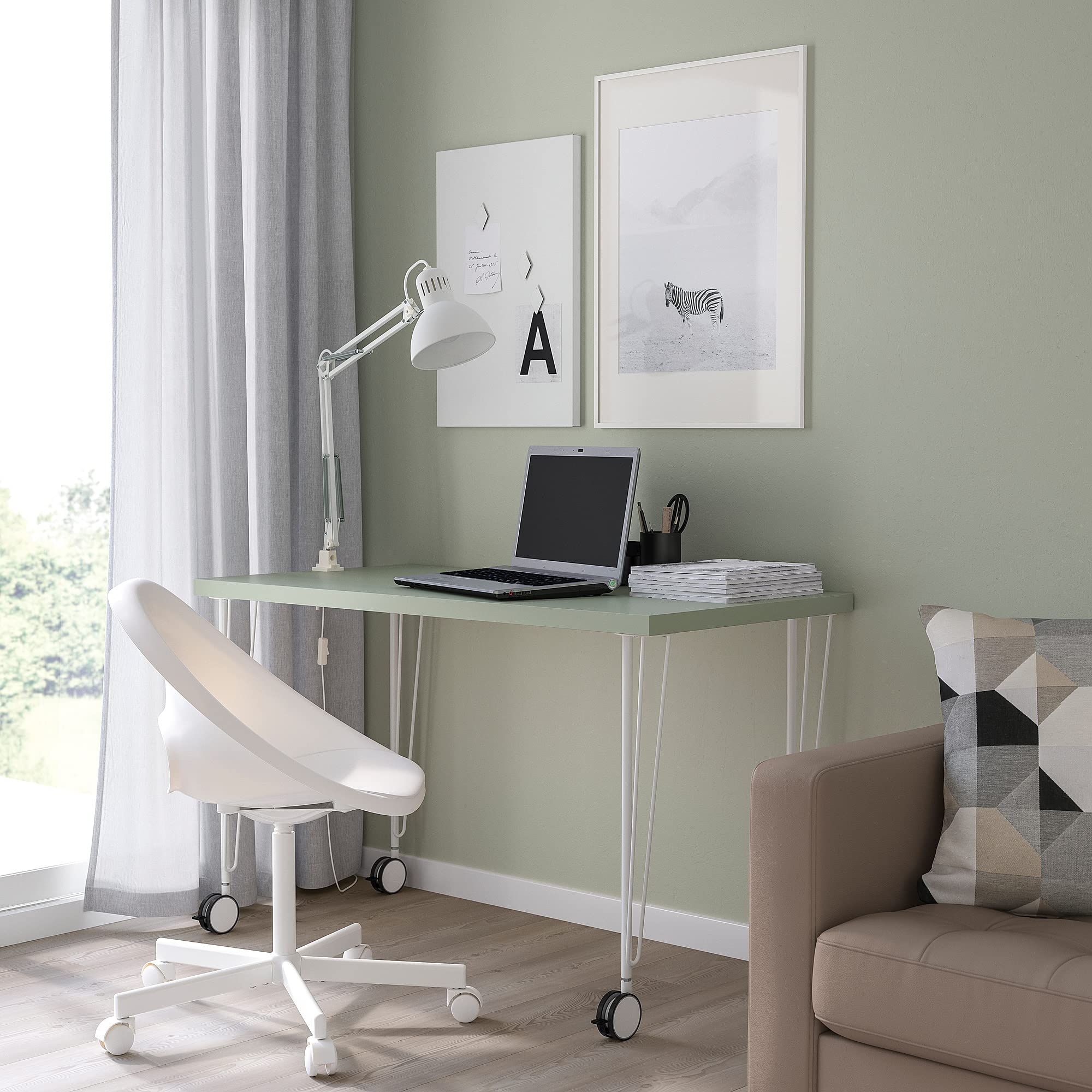 Patas KRILLE con ruedas, 70 cm, color blanco
