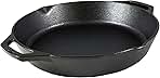 Lodge 12 Inch Pre-Seasoned Cast Iron Skillet - Dual Assist Handles - Use in the Oven, on the Stove, on the Grill, or Over a Campfire - Black