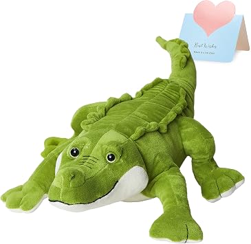 Cute Alligator Stuffed Animal Hugging Soft Realistic Crocodile Plush Toy Pillow Birthday Childrens Day Christmas for Toddler Kids Boys, 18.5