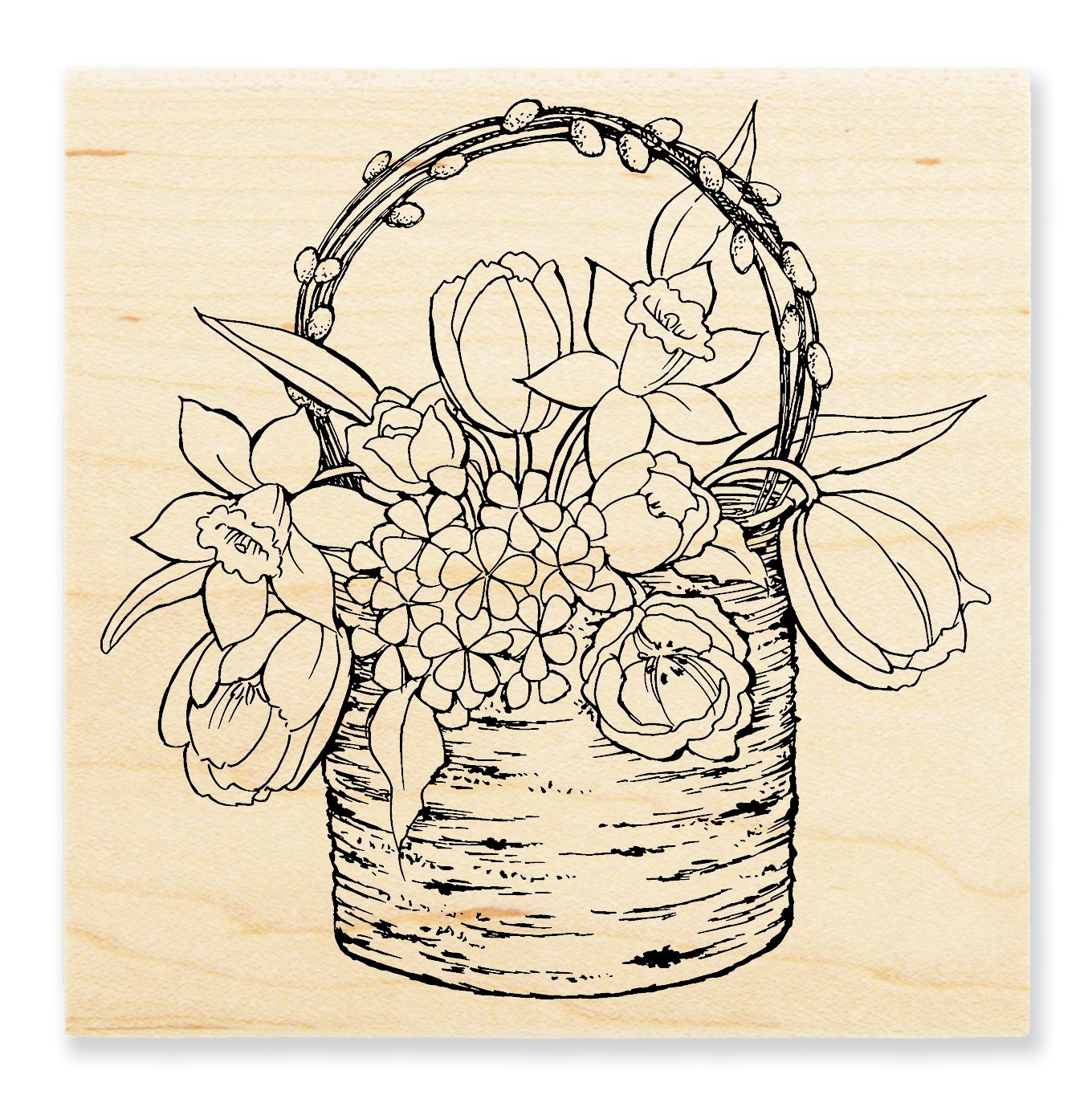 Stampendous Holz Stempel Birke Bouquet