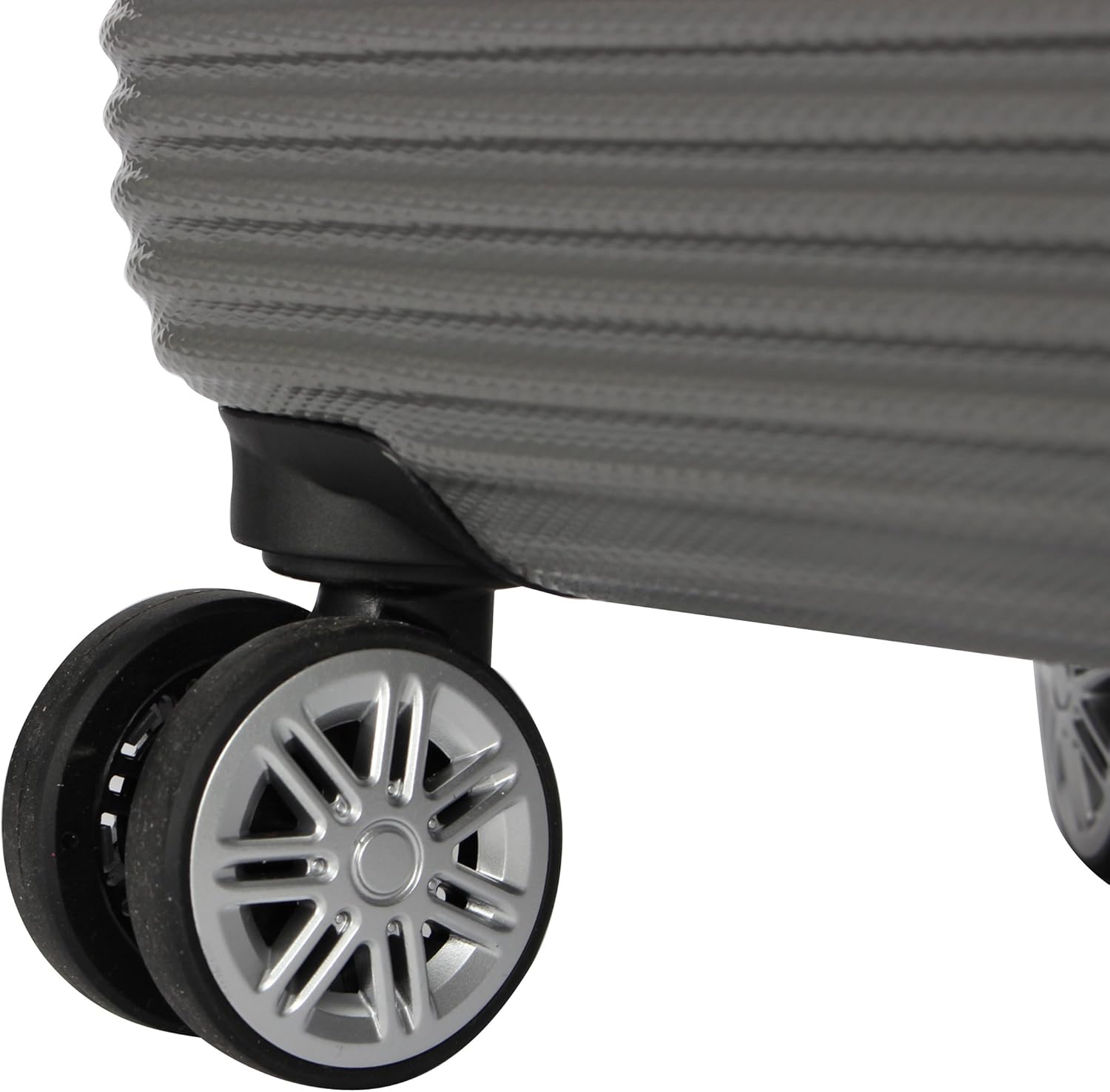 Nicole Miller New York Bernice Collection Hardside 24" Luggage Spinner (24in, Bernice Charcoal)