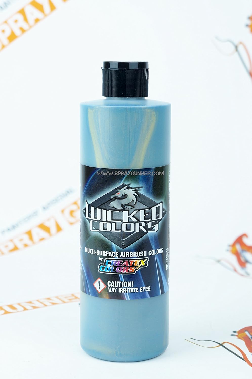 Createx Wicked Colors W353 Pearl Fastback Green 16oz. Water-Based Universal Airbrush Paint. by SprayGunner