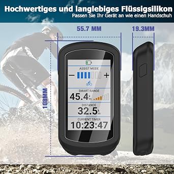 Silicone Case Compatible with Garmin Edge Explore 2 Case + 2 Tempered Glass Screen Protectors Soft Silicone Case All-Inclusive Shockproof Protection - Black Case + 2 Tempered Glass Screen Protectors Soft Silicone Case All-Inclusive Shockproof Protection - Black