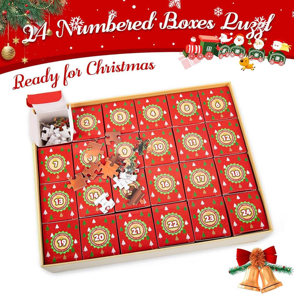 Amazon.co.jp: アドベントカレンダー 2024年 クリスマスジグソーパズル